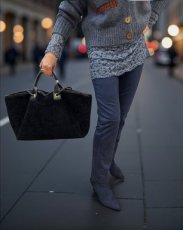 Broek blauw daimlook