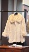 Fakefur jas beige